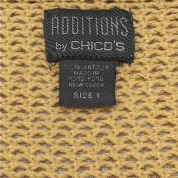 Additions by Chico’s Mustard Yellow Knit Sweater - Picture 4 of 5